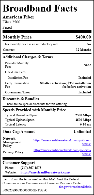 Broadband Details