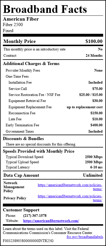 Broadband Details