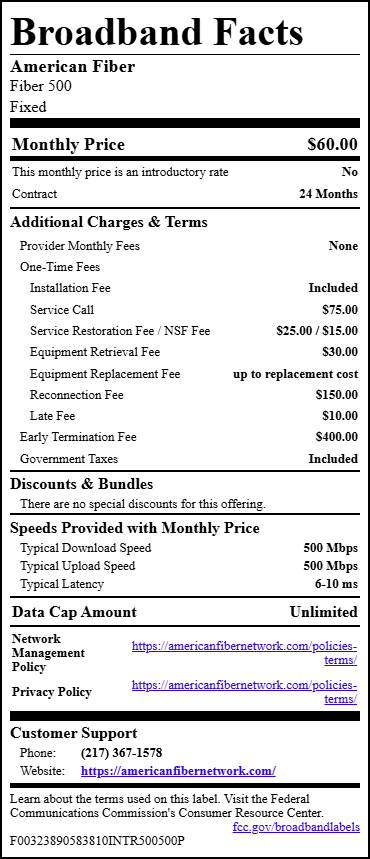 Broadband Details